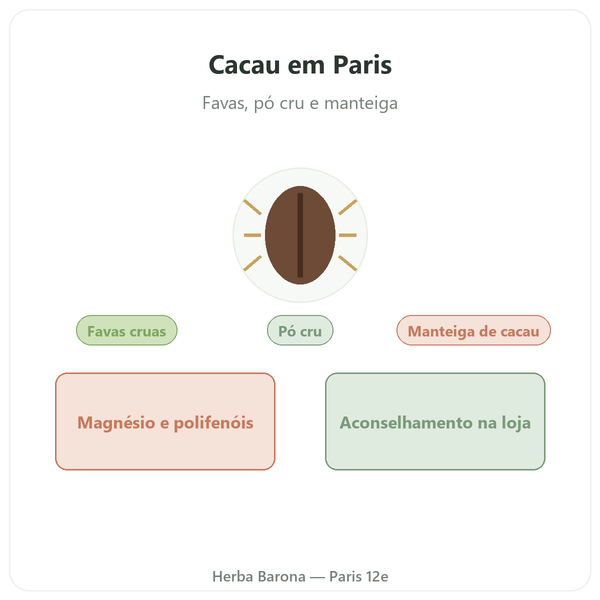 Cacau cru Paris - apresentação da marca na Herba Barona Paris 12e