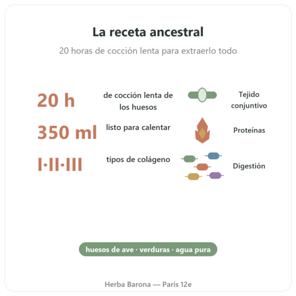Caldo de Huesos de Pollo Bio – 350 ml – Jarmino beneficios y datos clave Paris Herba Barona