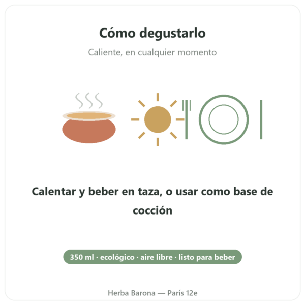 Caldo de Huesos de Pollo Bio – 350 ml – Jarmino modo de empleo y dosis Paris Herba Barona