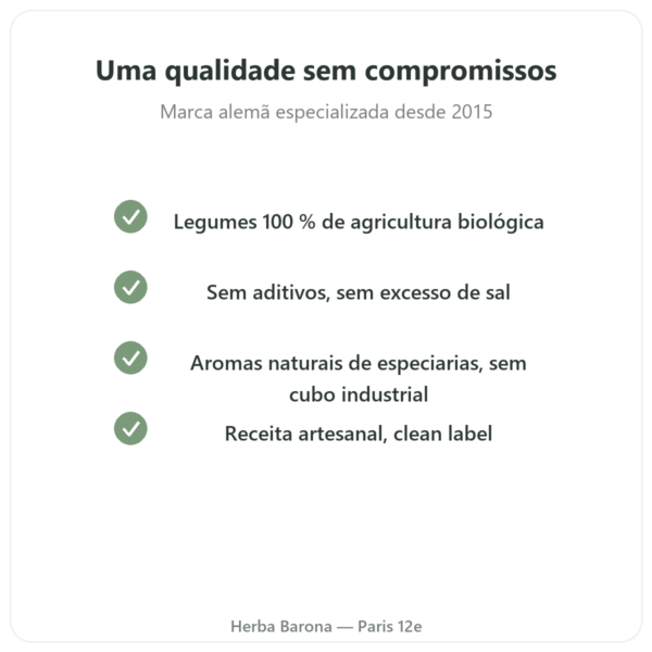 Caldo de legumes biológico 350 ml – Jarmino qualidade Paris Herba Barona