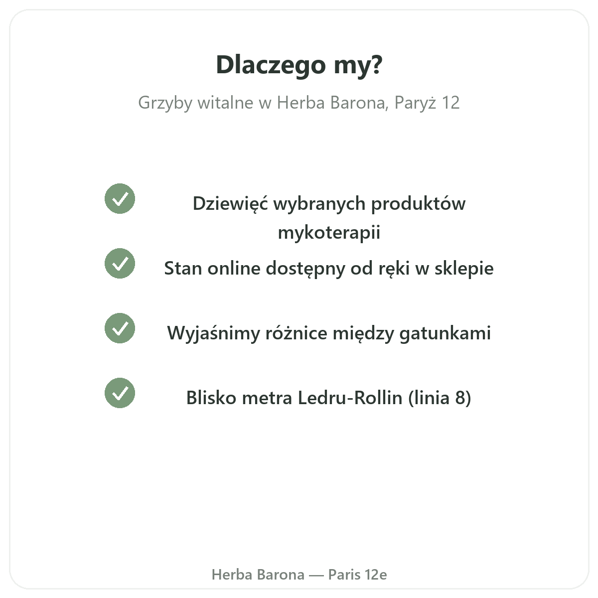 Dlaczego warto kupować grzyby prozdrowotne w Herba Barona - wysyłka do Polski