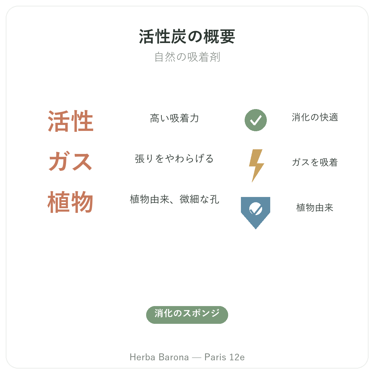 植物性活性炭 パリ 早わかり - Herba Baronaパリ12区の数字で見る特徴