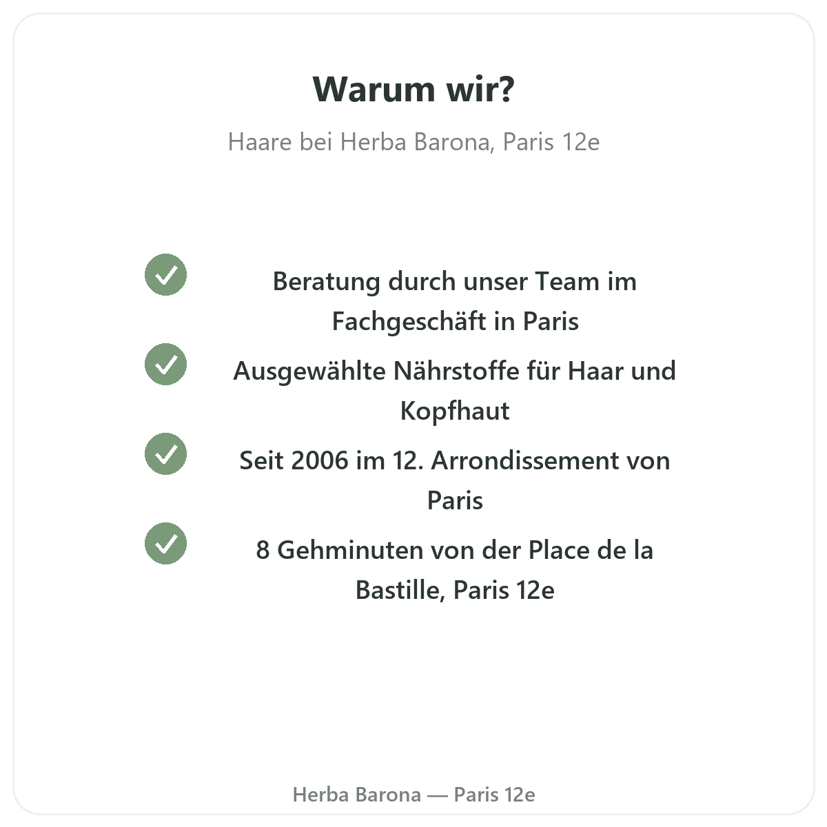 Warum Nahrungsergänzungsmittel für Haare in Paris bei Herba Barona kaufen Paris 12e