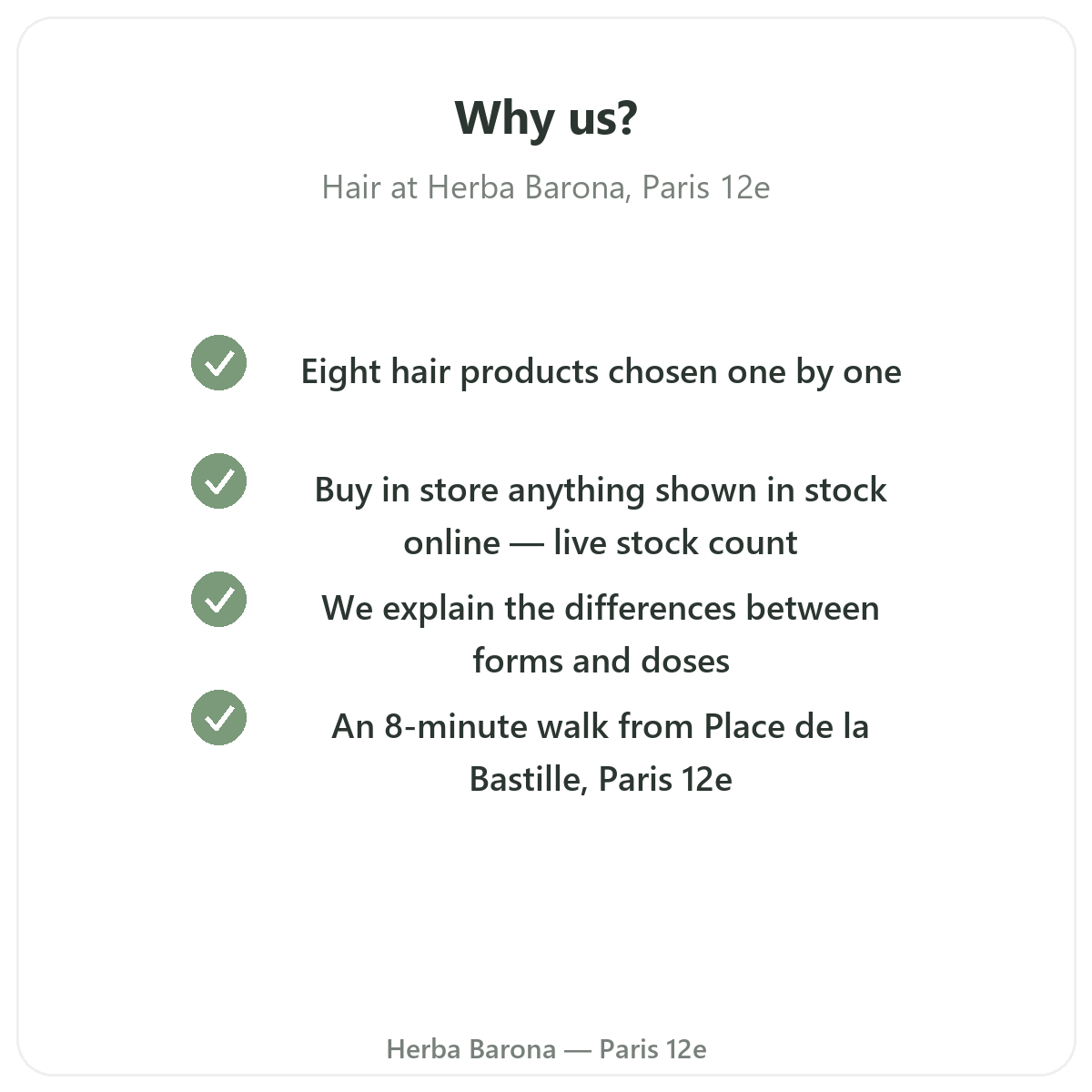 Pourquoi acheter Complements cheveux a Paris chez Herba Barona Paris 12e