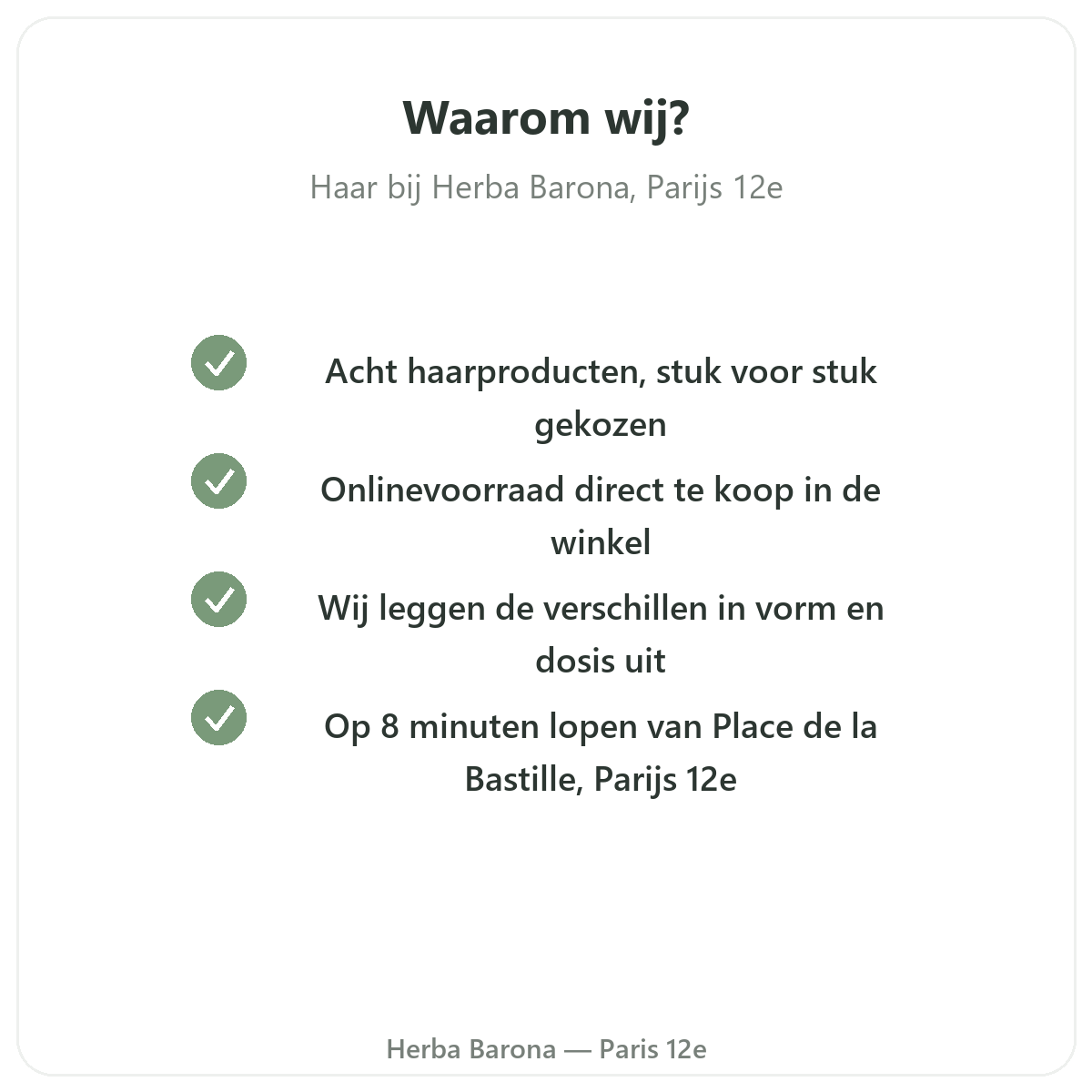 Pourquoi acheter Complements cheveux a Paris chez Herba Barona Paris 12e
