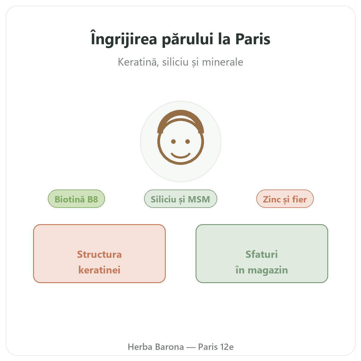 Suplimente pentru păr la Paris - la Herba Barona Paris, arondismentul 12