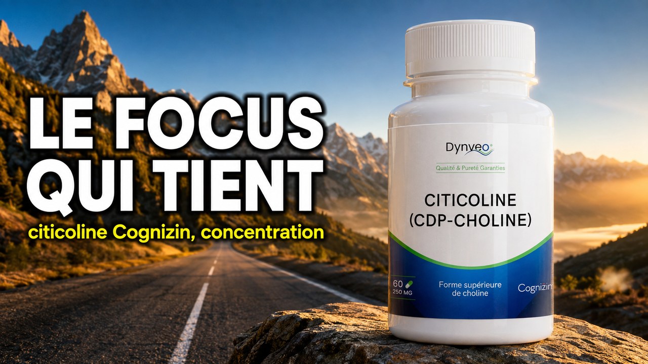 Vidéo Citicoline Cognizin® : CDP Choline – Dynveo – 60 gélules Paris Herba Barona