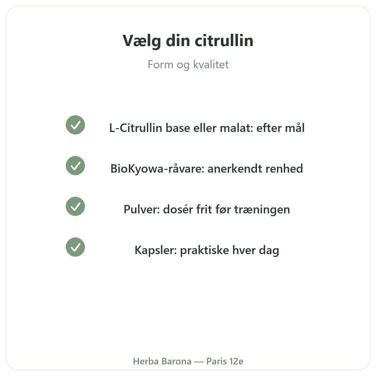 Citrullin Paris - kvalitetsløfter hos Herba Barona Paris 12