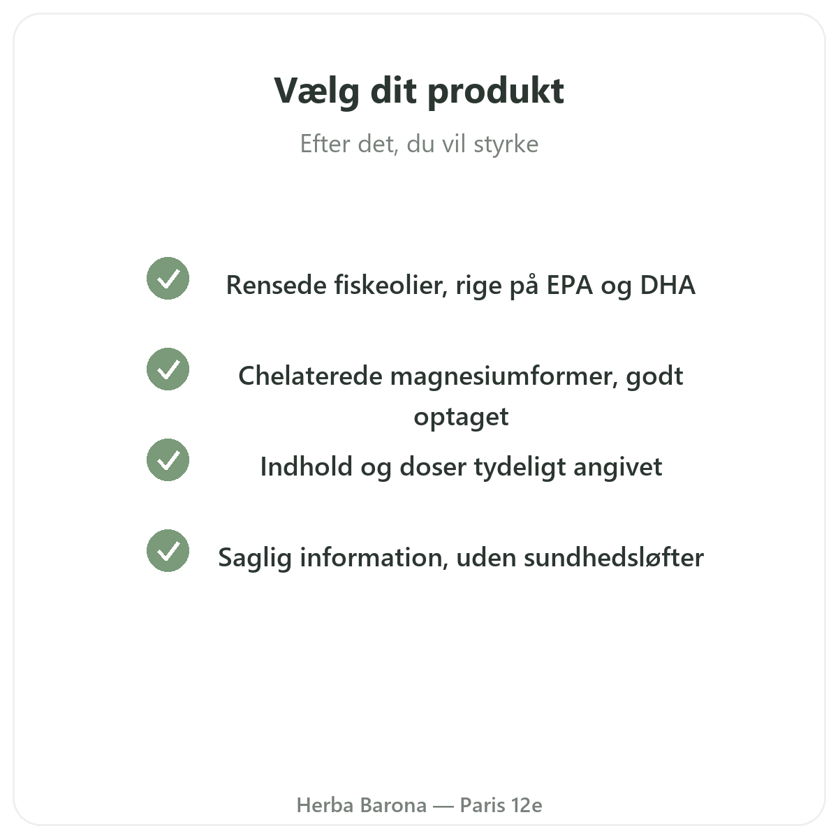 Vigtige aktive stoffer for hjertet - omega-3, CoQ10, hvidløg, hvidtjørn hos Herba Barona Paris 12