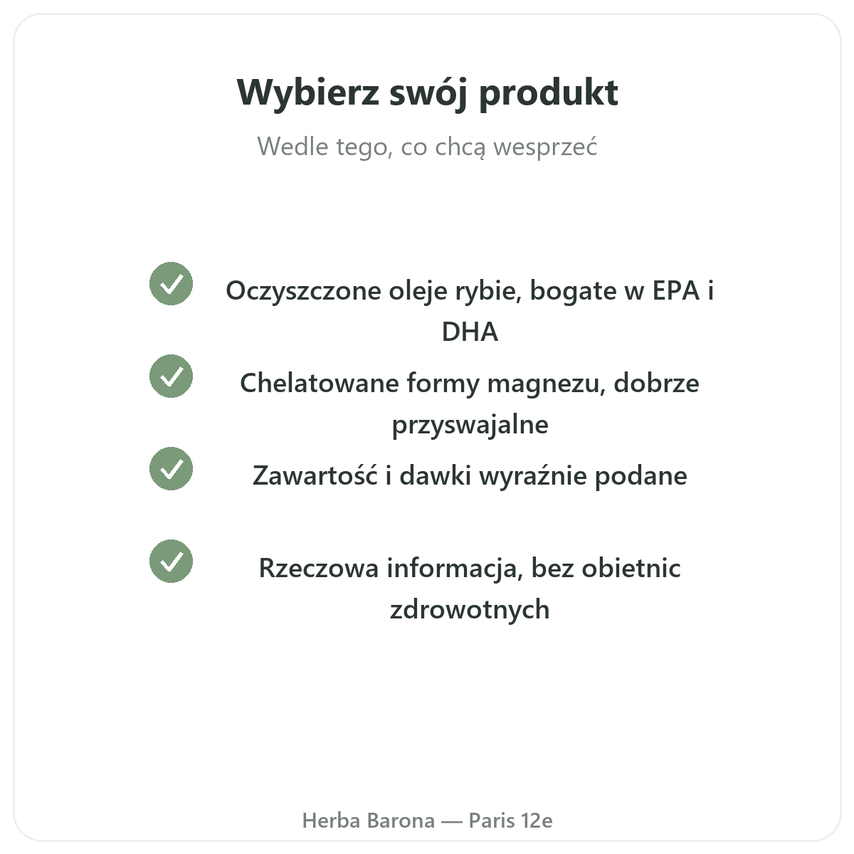 Kluczowe składniki aktywne dla serca – omega-3, CoQ10, czosnek, głóg – Herba Barona