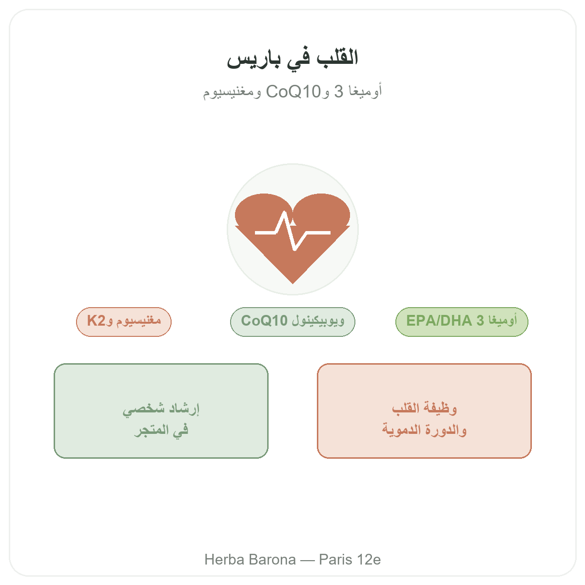Complements coeur a Paris - sante cardiovasculaire chez Herba Barona Paris 12e