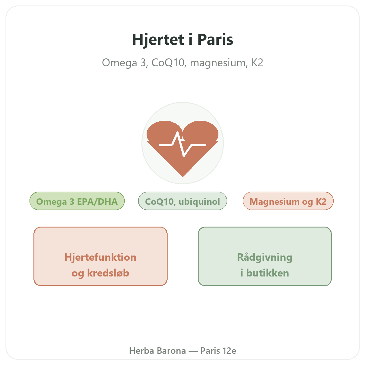 Hjertekosttilskud i Paris - hjerte-kar-sundhed hos Herba Barona Paris 12