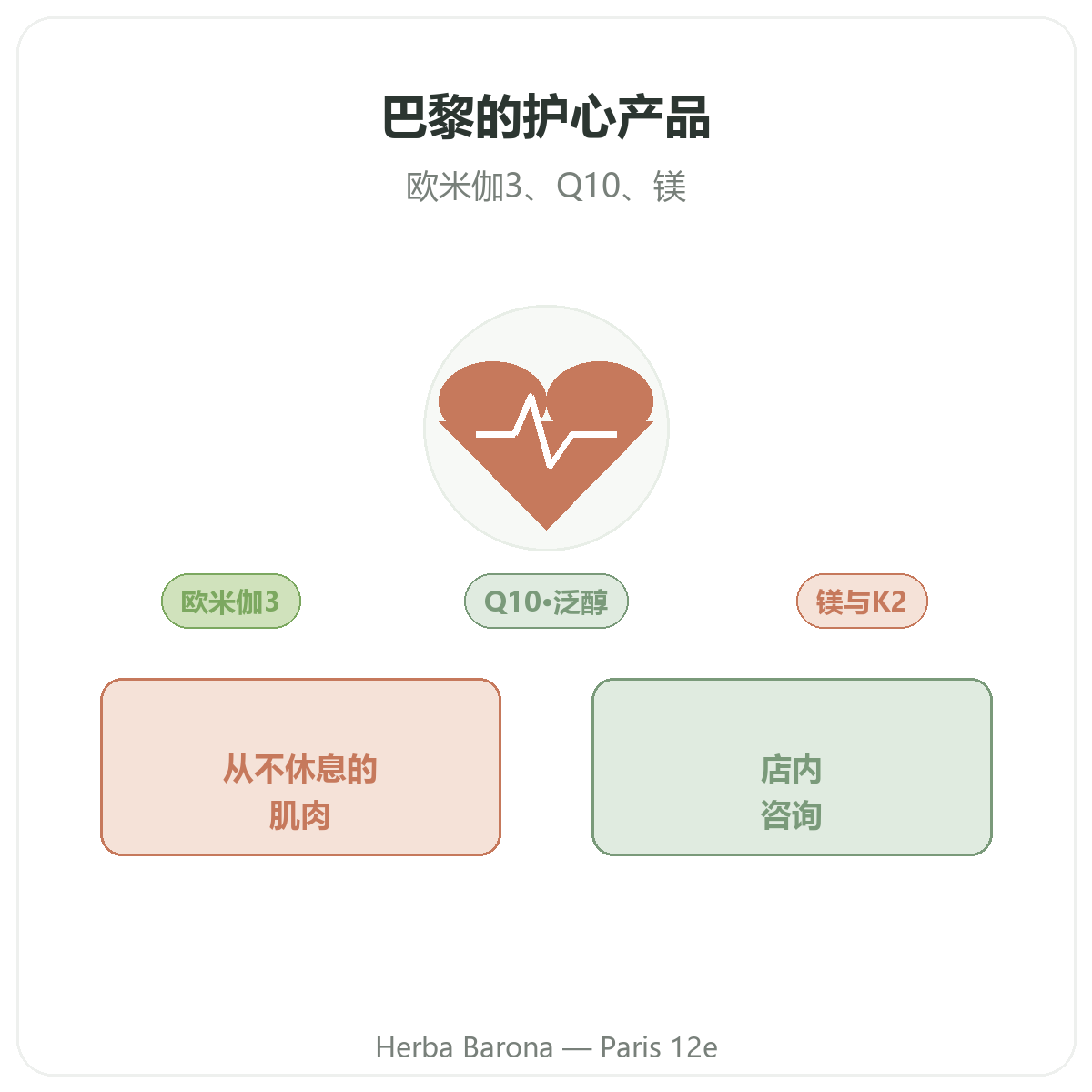 Complements coeur a Paris - sante cardiovasculaire chez Herba Barona Paris 12e