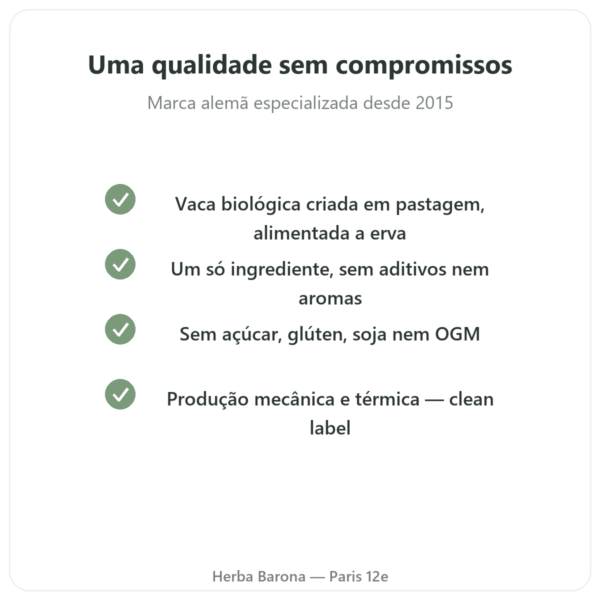 Colágeno bovino Bio em pó Jarmino qualidade Paris Herba Barona