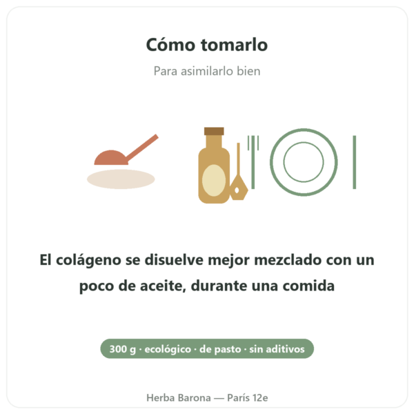 Colágeno Bovino de Vacuno Bio en Polvo – Jarmino modo de empleo y dosis Paris Herba Barona
