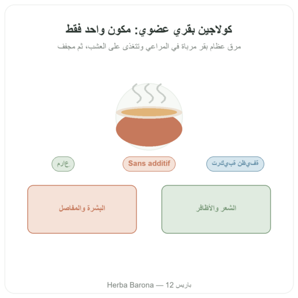 كولاجين بقري عضوي مسحوق Jarmino عرض المنتج Paris Herba Barona
