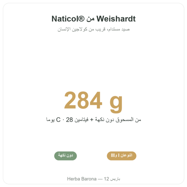 كولاجين بحري دون نكهة – Novoma الفوائد والمعطيات الرئيسية Paris Herba Barona