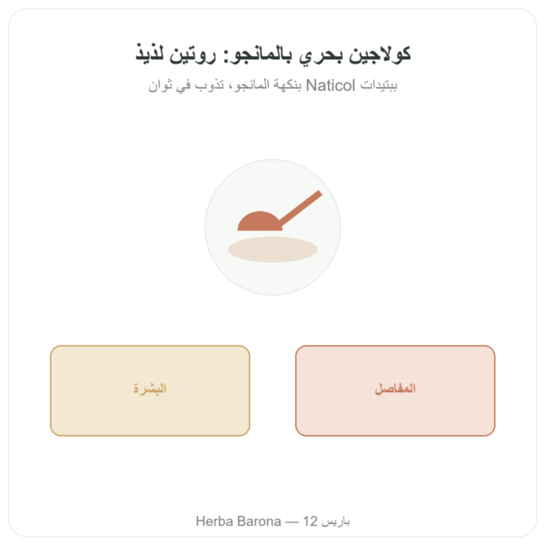 كولاجين بحري بنكهة المانجو – Novoma عرض المنتج Paris Herba Barona