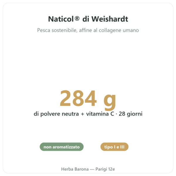 Collagene marino non aromatizzato – Novoma benefici e dati chiave Paris Herba Barona