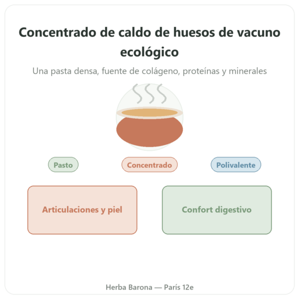 Concentrado de Caldo de Huesos de Vacuno Bio – 440 g – Jarmino presentación Paris Herba Barona