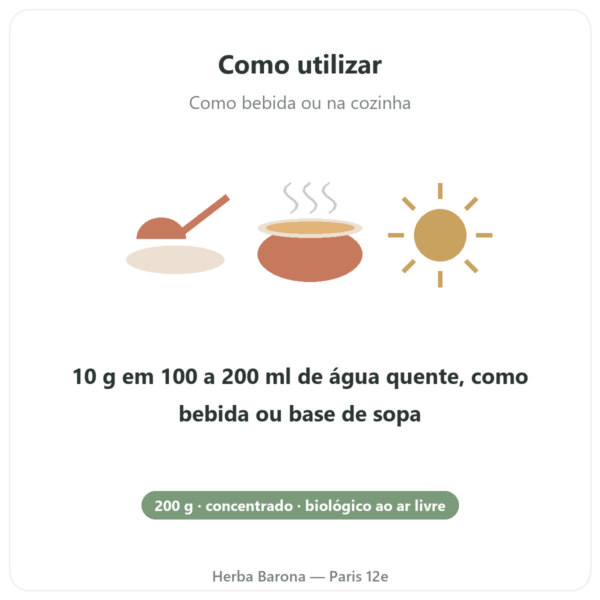 Concentrado de Caldo de Ossos de Frango (200g) – Jarmino modo de uso e dosagem Paris Herba Barona