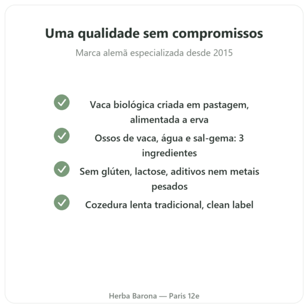 Concentrado de caldo de ossos de vaca 220 g – Jarmino qualidade Paris Herba Barona
