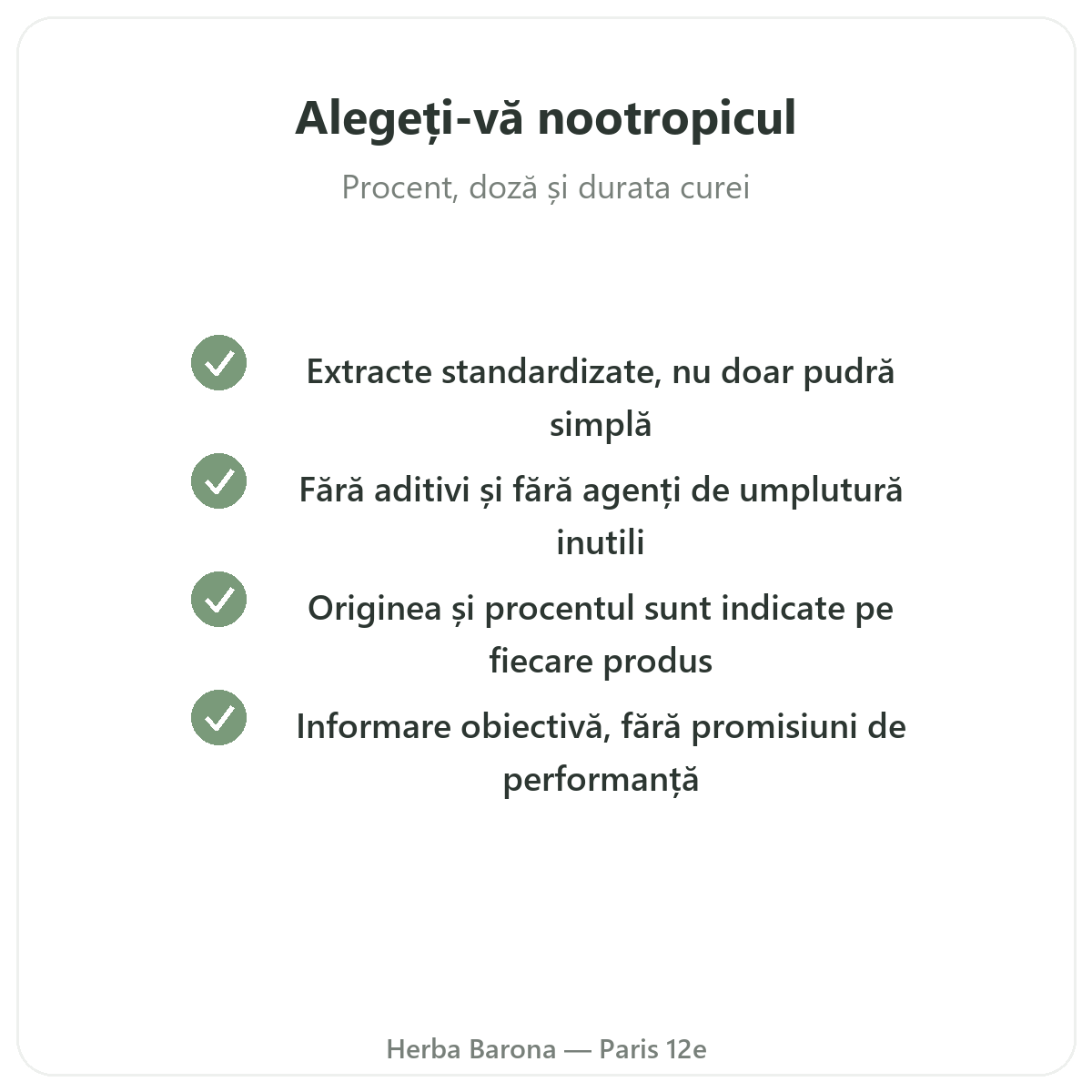 Suplimente pentru concentrare și focus - active cheie de ales la Herba Barona Paris, arondismentul 12