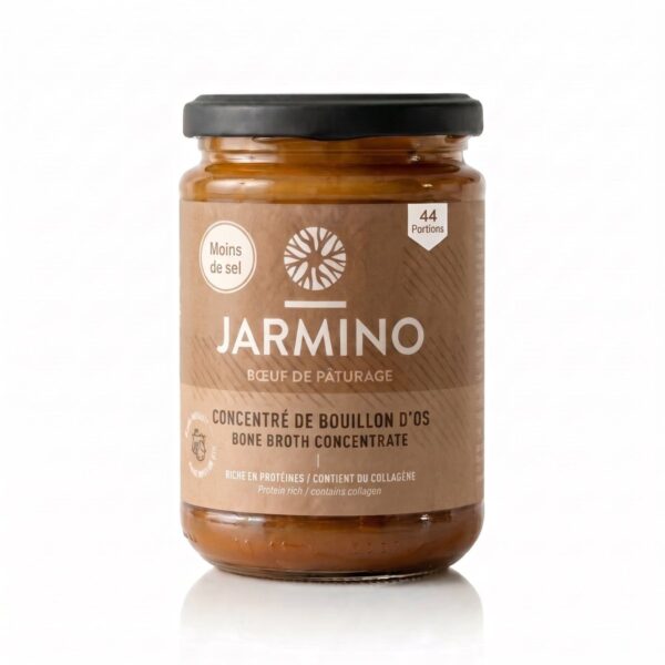 Concentré de bouillon d'os de bœuf réduit en sel 440g Jarmino Paris Herba Barona