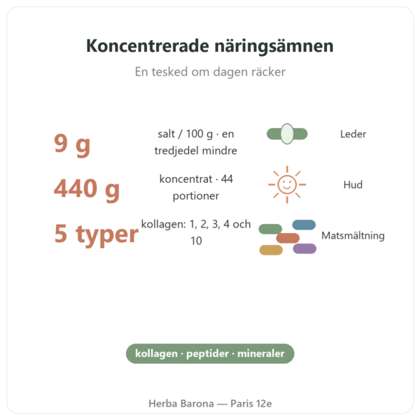 Benbuljongskoncentrat med mindre salt 440 g – Jarmino presentation Paris Herba Barona
