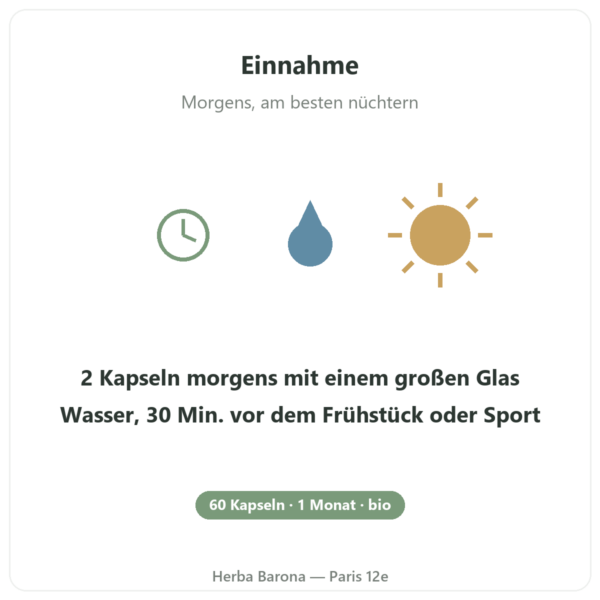 Cordyceps Bio SIHO 60 mode-emploi Paris Herba Barona