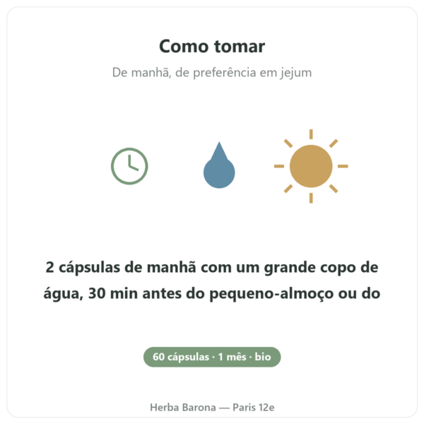 Cordyceps Bio SIHO 60 mode-emploi Paris Herba Barona