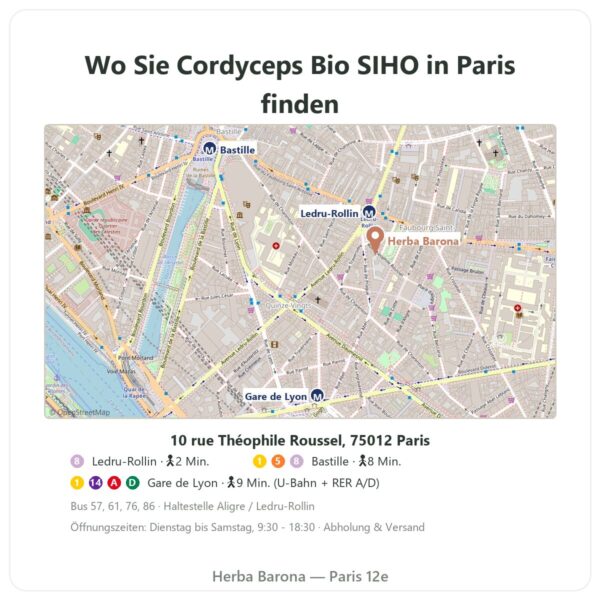 Cordyceps Bio SIHO 60 ou-trouver Paris Herba Barona