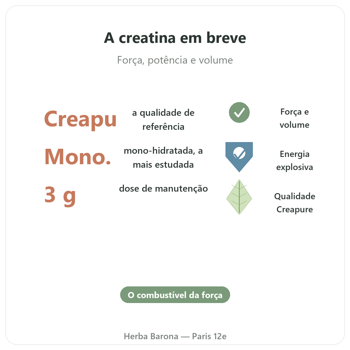 Creatina Paris em breve - números-chave na Herba Barona Paris 12e
