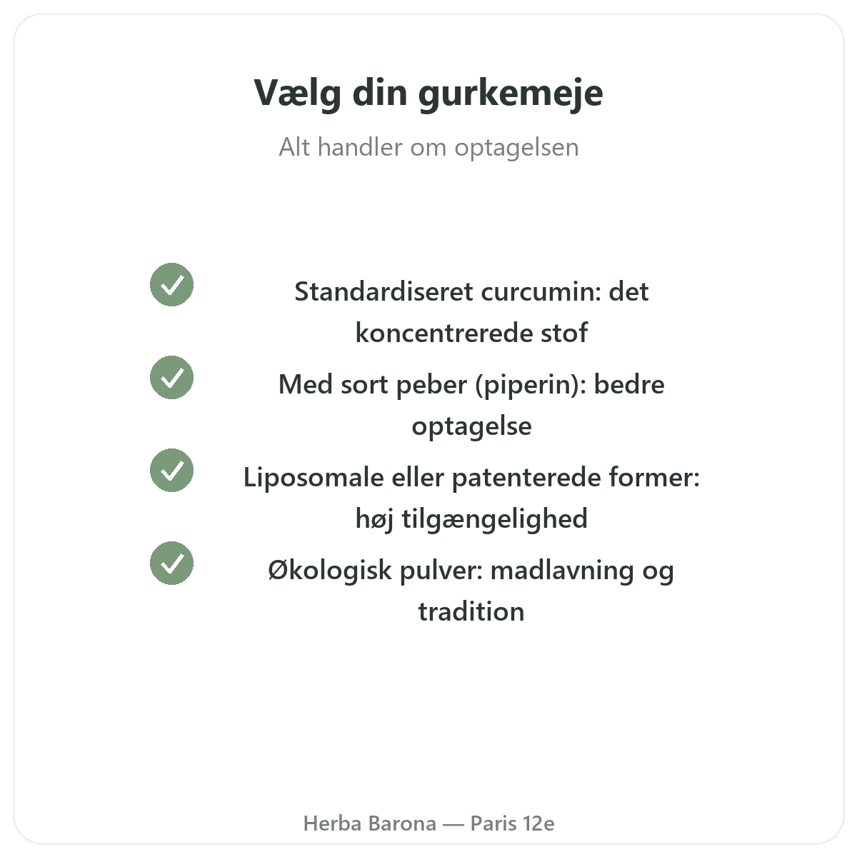 Gurkemeje Paris - kvalitetsløfter hos Herba Barona Paris 12