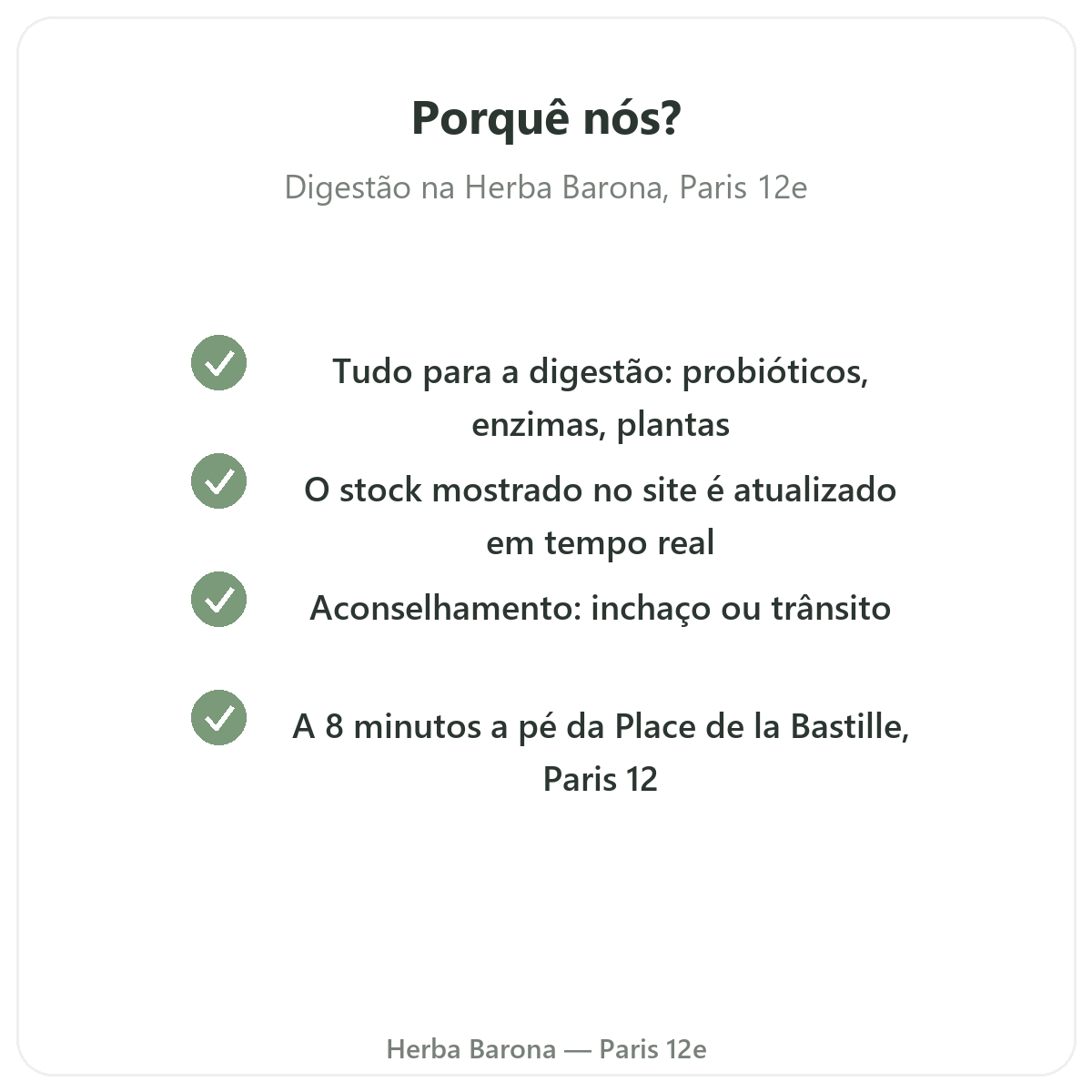 Porquê comprar Digestão e trânsito em Paris na Herba Barona Paris 12e