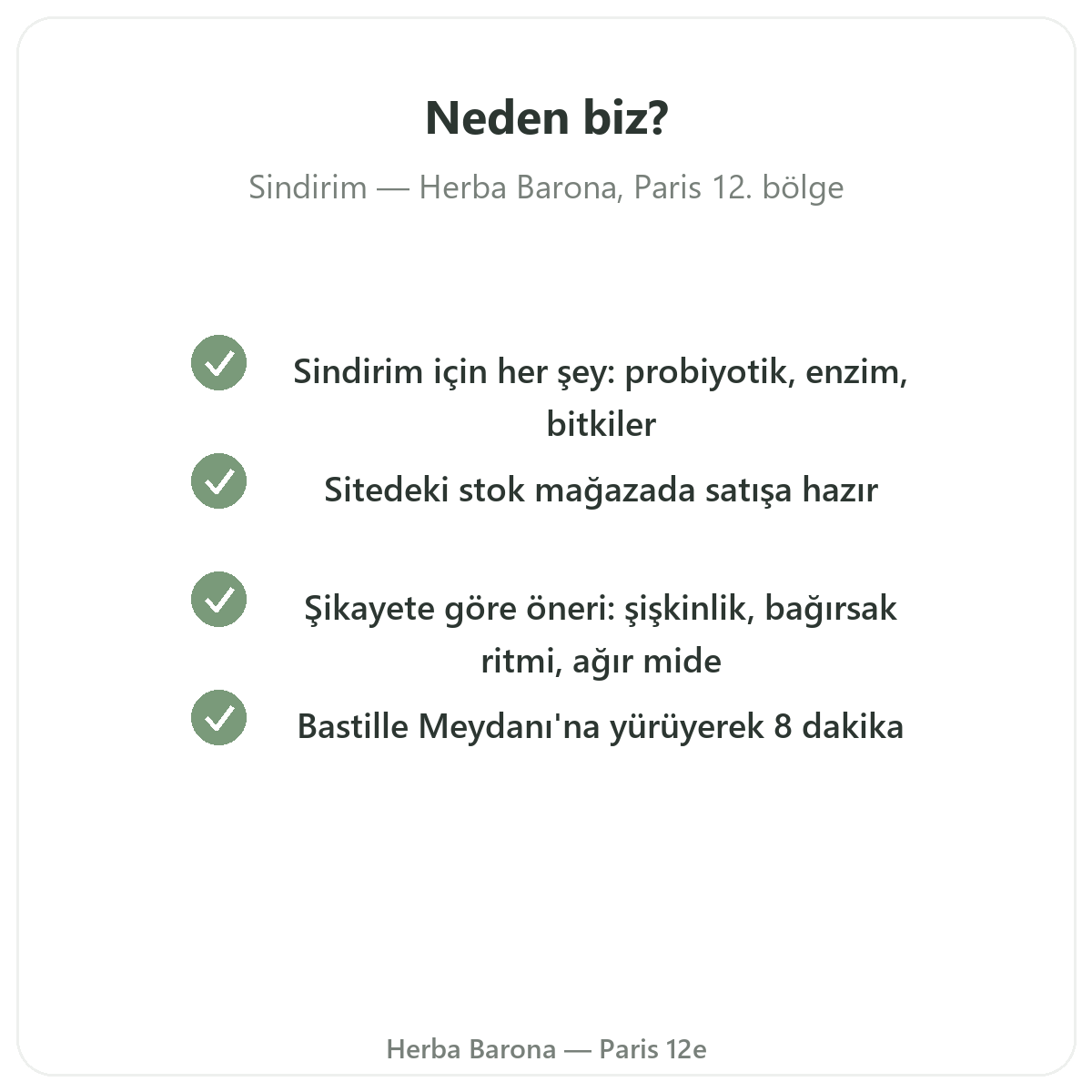 Paris’te Sindirim ve Bağırsak Transiti neden Herba Barona Paris 12. bölge’den satın alınır