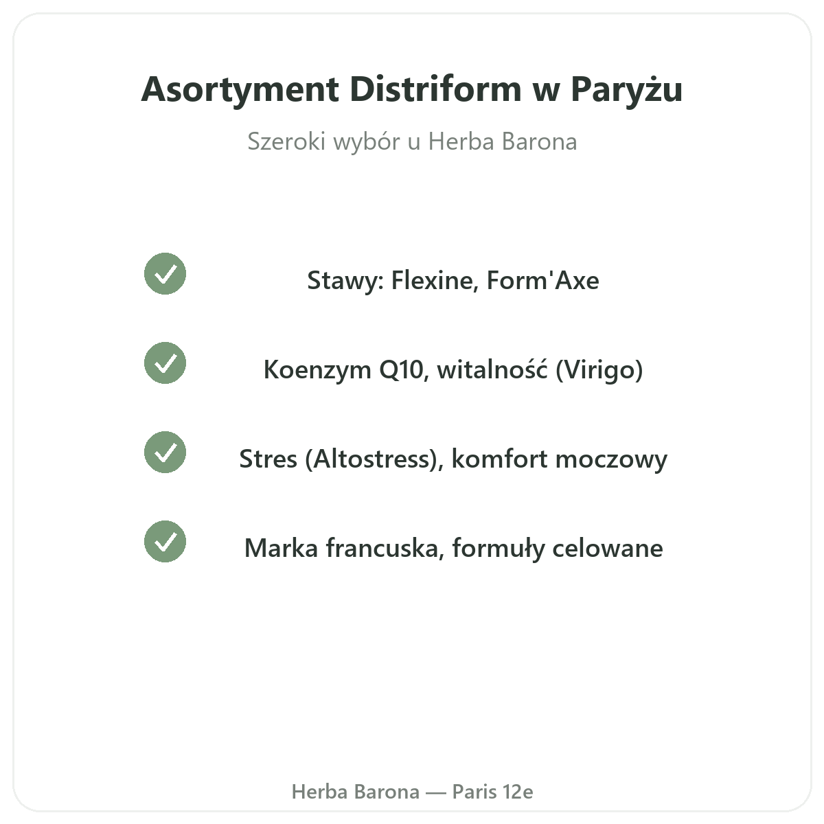 Gama Distriform w Paryżu w Herba Barona Paryż 12