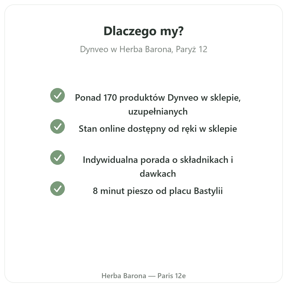 Pourquoi acheter Dynveo a Paris chez Herba Barona Paris 12e