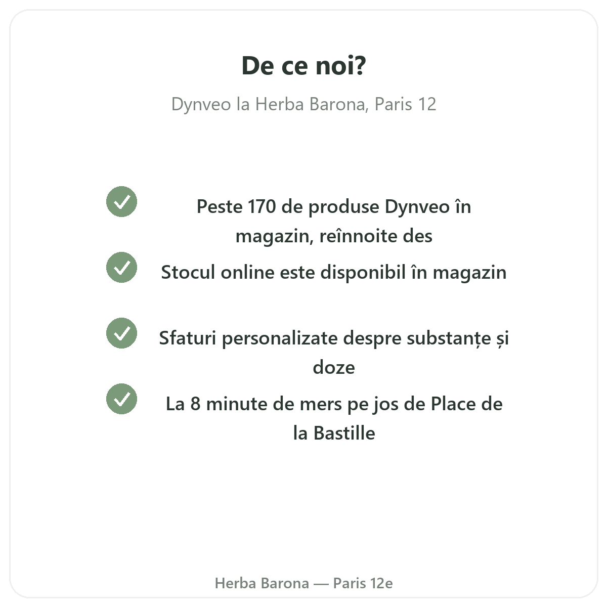 Pourquoi acheter Dynveo a Paris chez Herba Barona Paris 12e