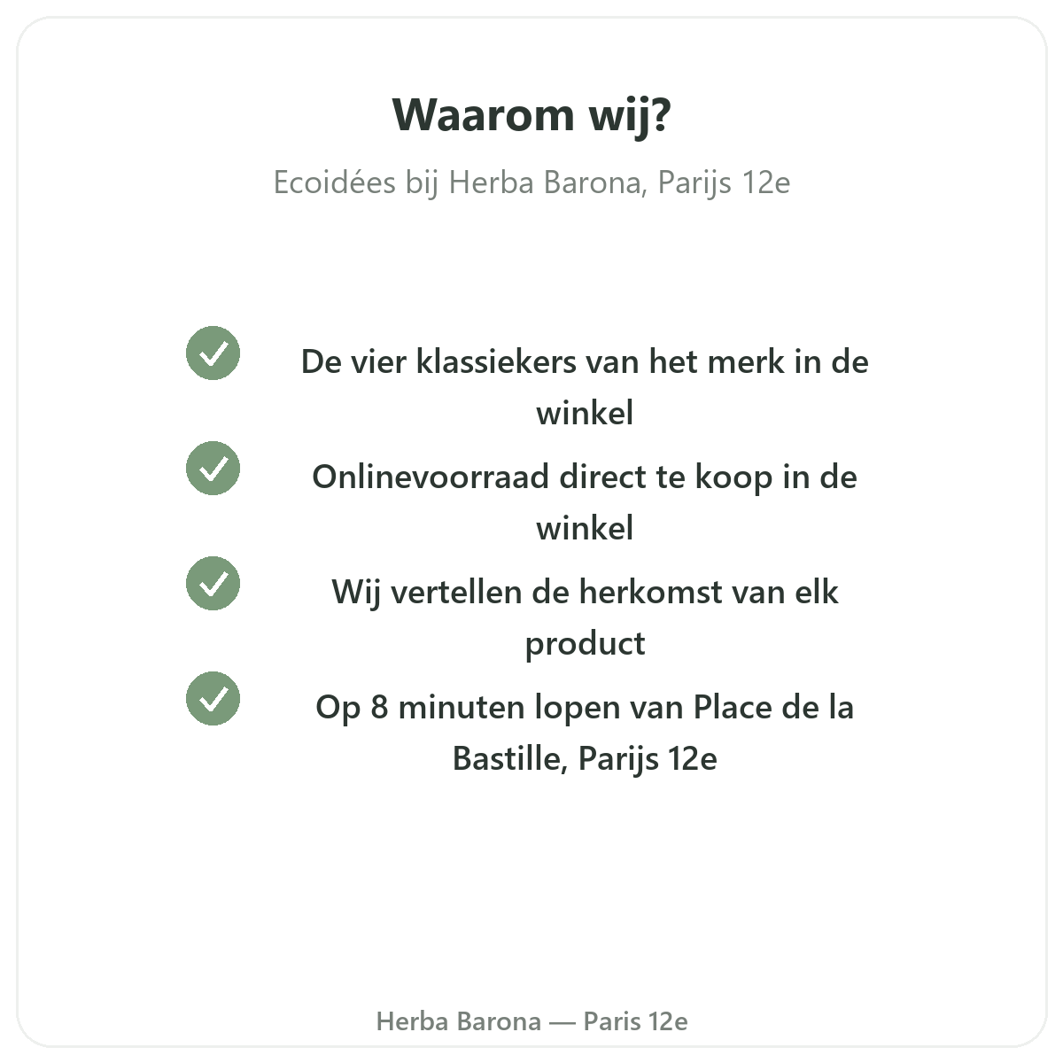 Waarom Ecoidees Ethnoscience kopen in Parijs bij Herba Barona Parijs