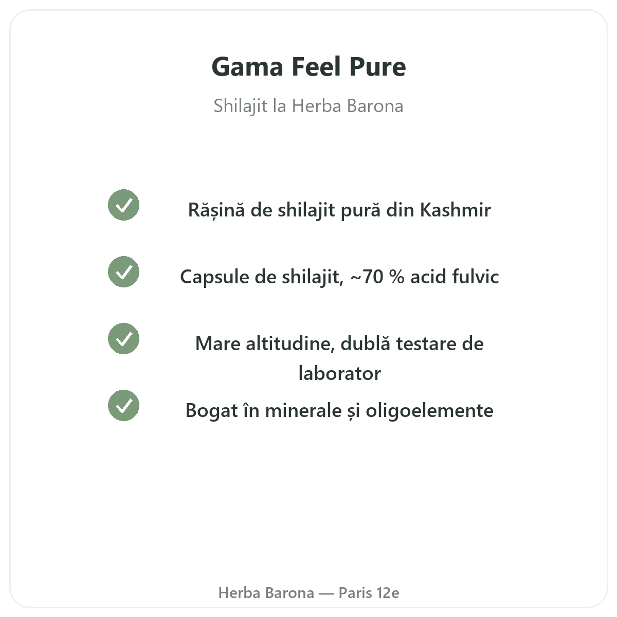 La gamme Feel Pure à Paris chez Herba Barona Paris 12e