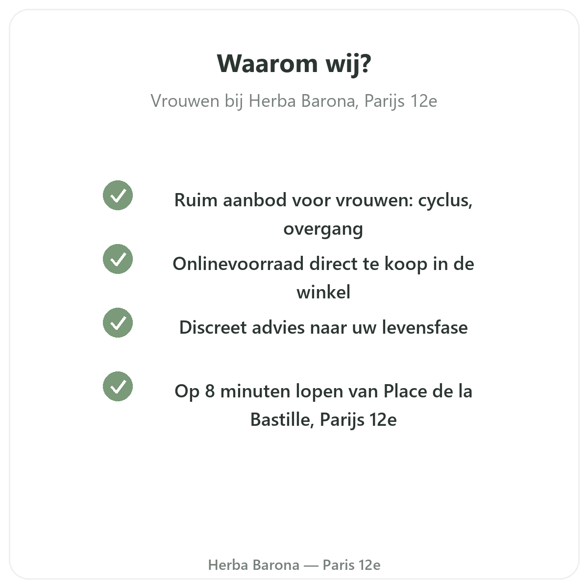 Pourquoi acheter Complements femme Paris a Paris chez Herba Barona Paris 12e