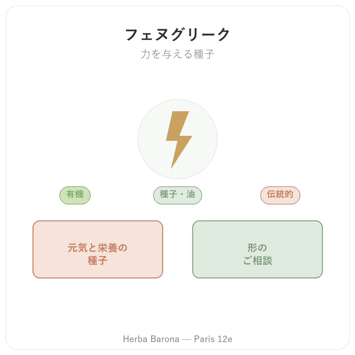 フェヌグリーク パリ - Herba Baronaのブランド紹介 パリ12区