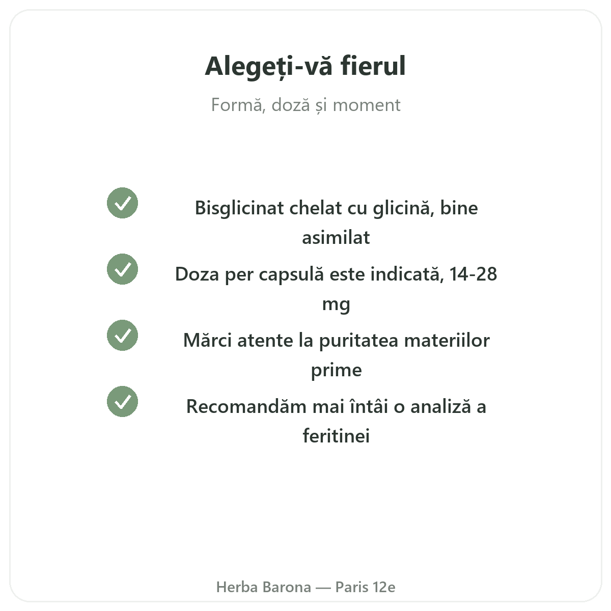 Fier - active cheie de ales la Herba Barona Paris, arondismentul 12