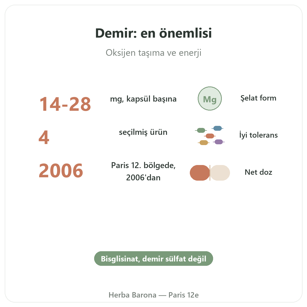 Demir özet - Herba Barona Paris 12. bölgede önemli rakamlar