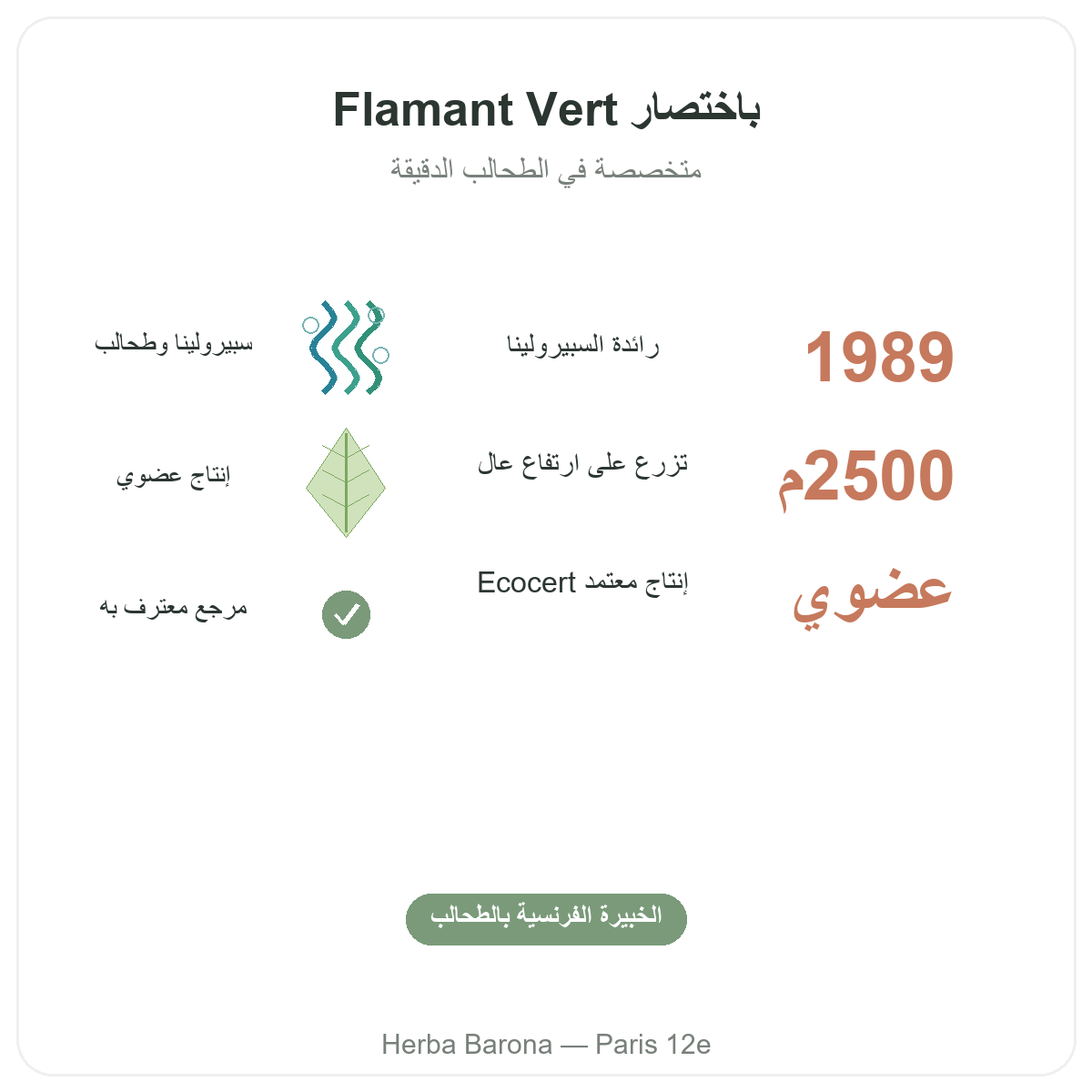 Flamant Vert باريس بإيجاز - أرقام رئيسية لدى Herba Barona باريس 12