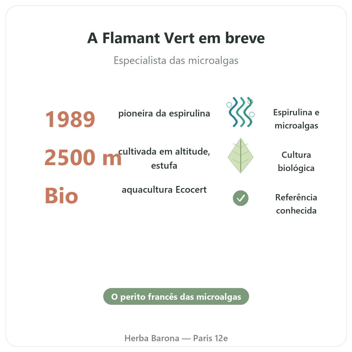 Flamant Vert Paris em resumo - números-chave na Herba Barona Paris 12e