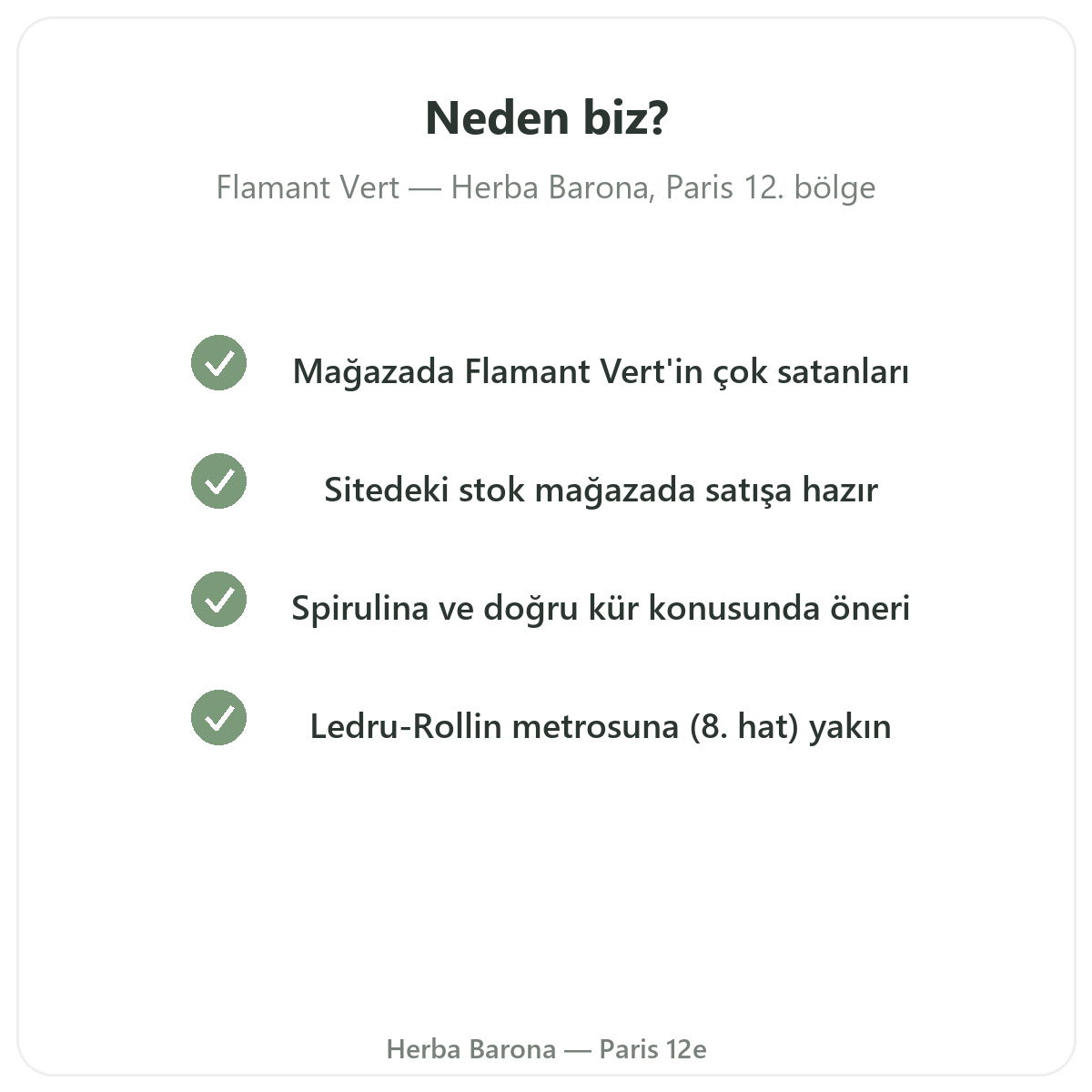 Paris’te Flamant Vert neden Herba Barona’dan alınmalı - Paris 12. bölge