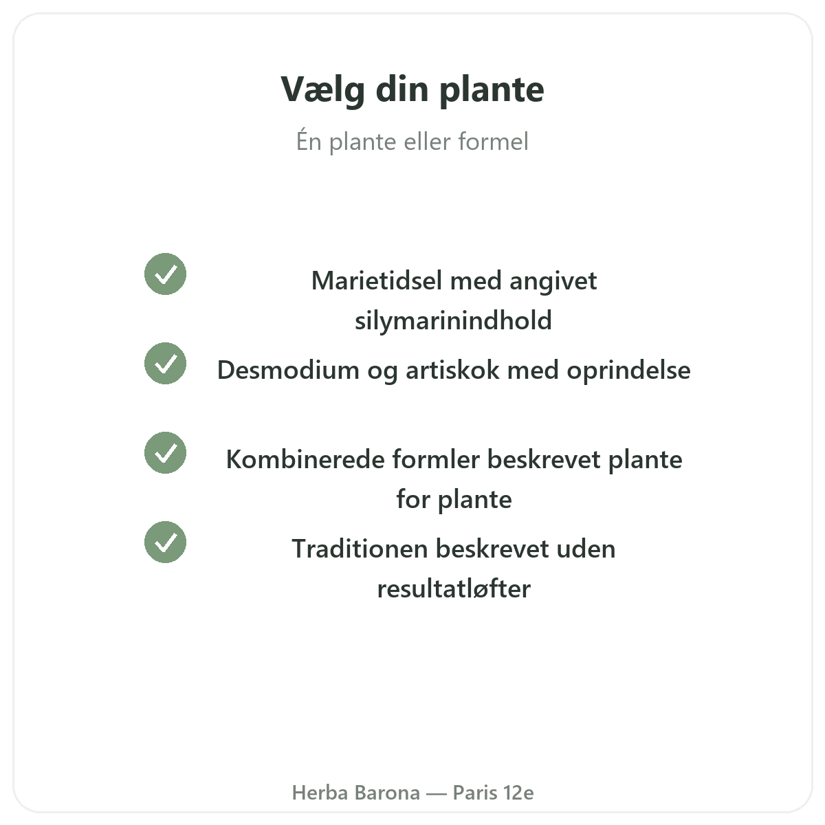 Kosttilskud til lever - vigtige aktive stoffer at vælge hos Herba Barona Paris 12