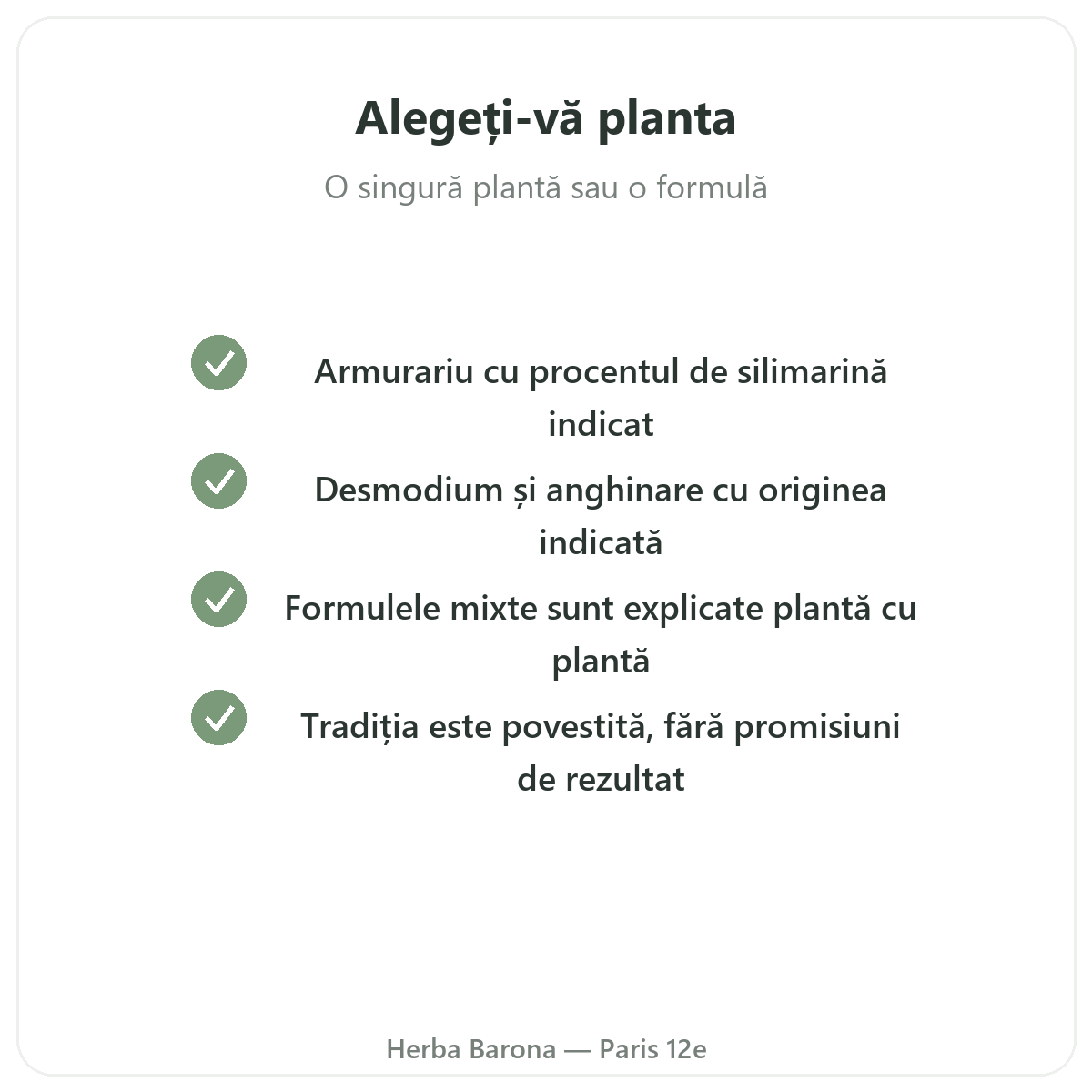 Suplimente pentru ficat - principii active cheie de ales la Herba Barona Paris, arondismentul 12
